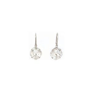 Remi Drop Crystal Clear Earrings Petite, handmade by Redki Couture Jewellery