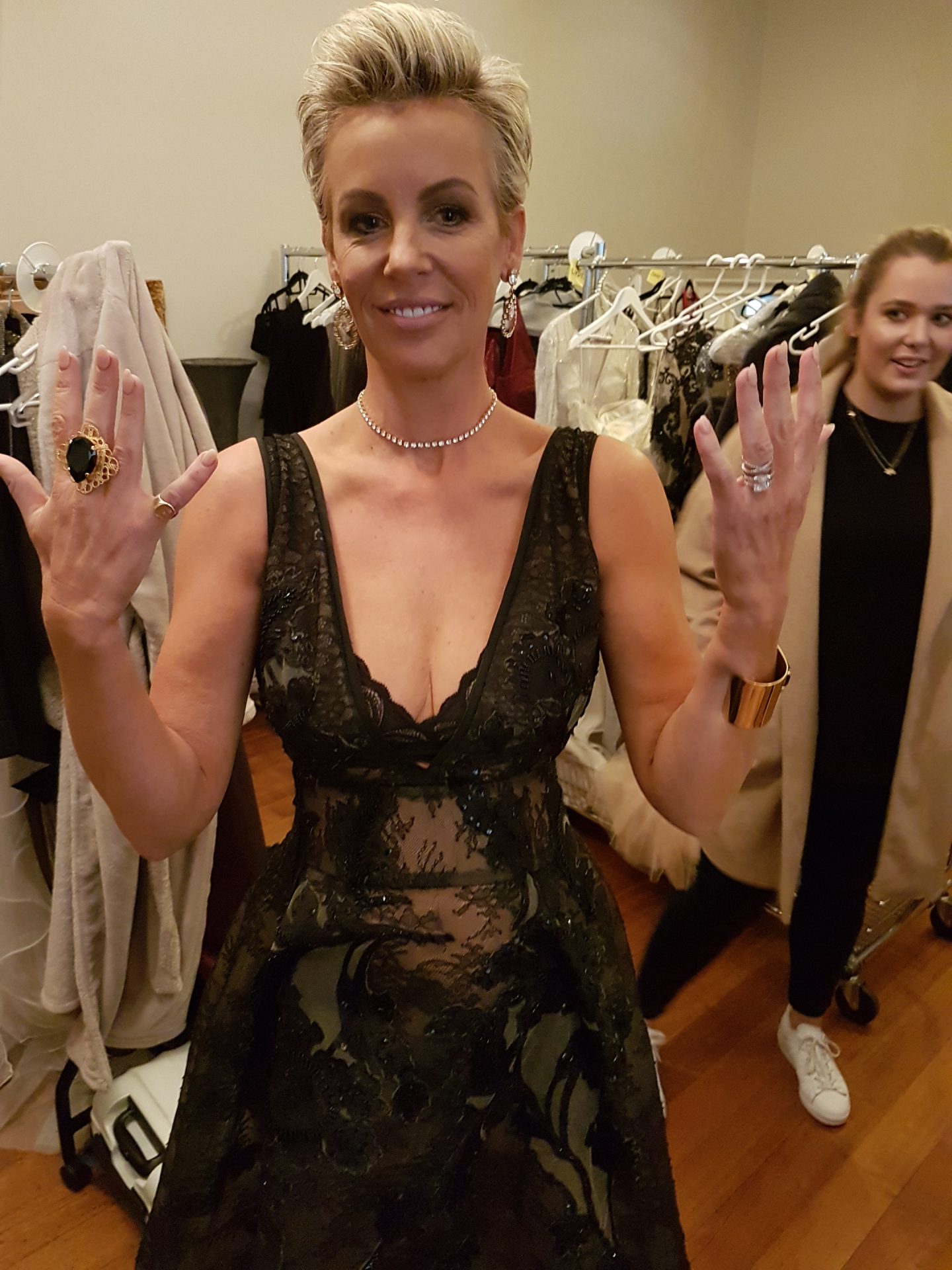 Sally Bloomfield, The Real Housewives of Melbourne, wearing Redki Couture Jewellery, featured in New Idea