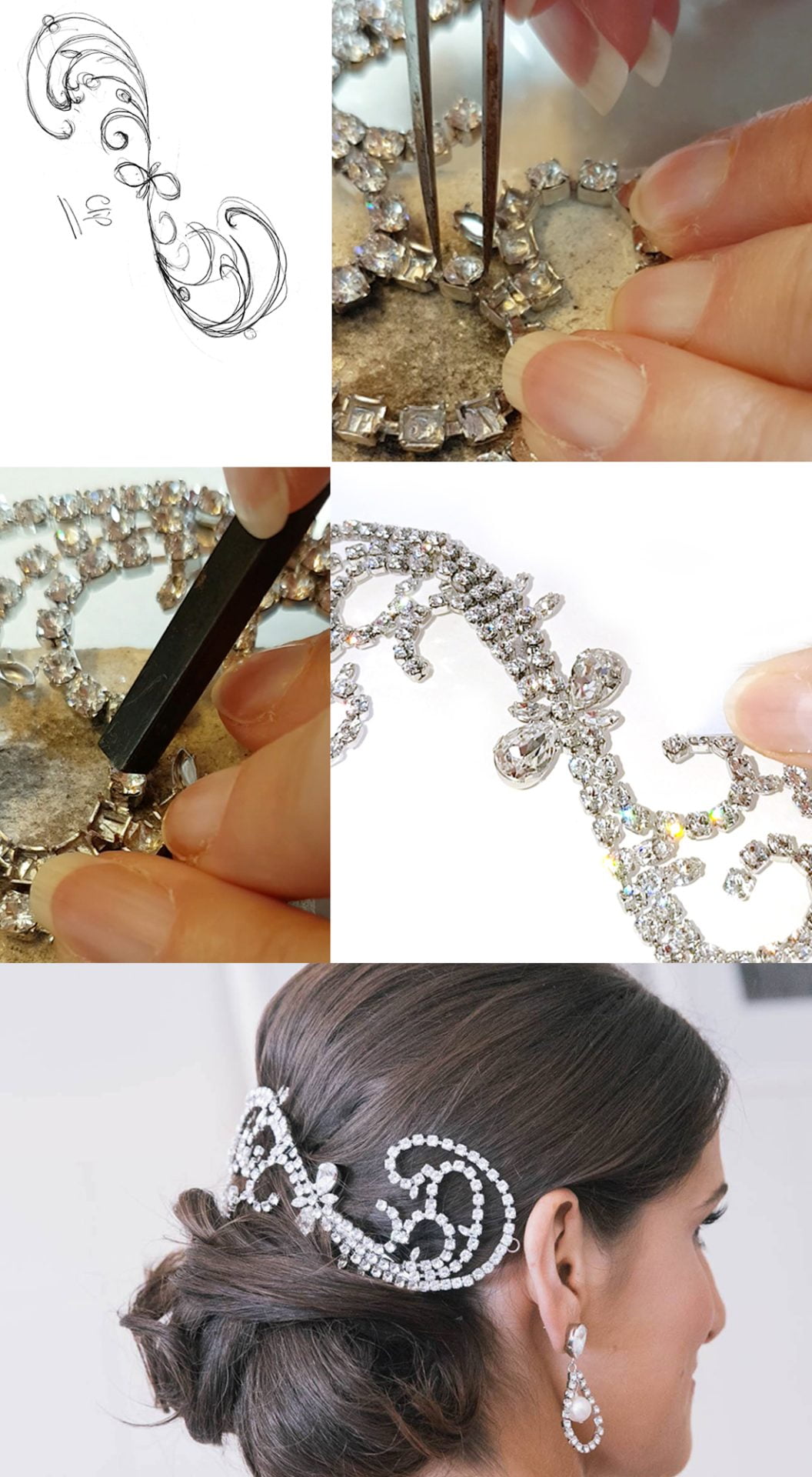 custom made jewellery, custom made hairpiece, custom made crystal jewellery, custom made crystal hairpiece, custom made crystal accessories, handmade crystal jewellery, handmade crystal hairpiece, handmade crystal accessories