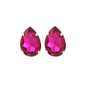 Manhattan Nights Pink Teardrop Studs, Made in Australia by Redki Couture Jewellery
