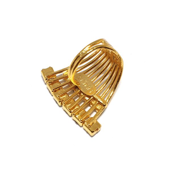 Sway My Way Gold Statement Cocktail Ring