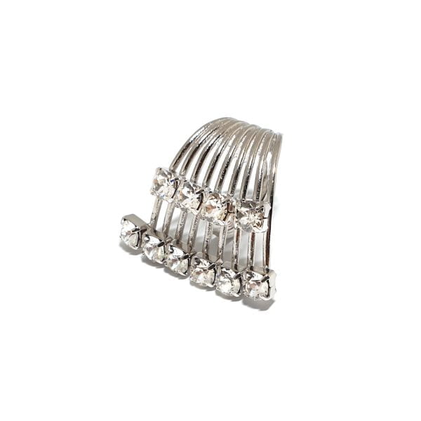 Sway My Way Silver Statement Cocktail Ring