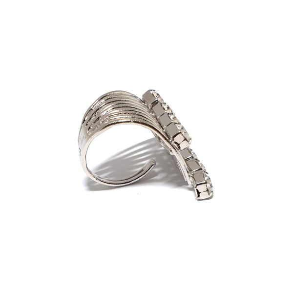 Sway My Way Silver Statement Cocktail Ring