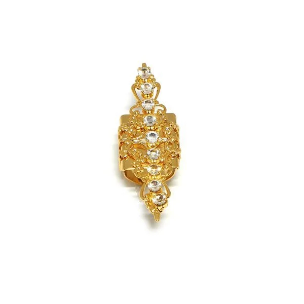 NIGHTFALL GOLD CRYSTAL FILIGREE RING