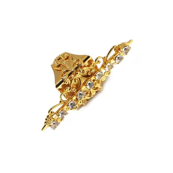 NIGHTFALL GOLD CRYSTAL FILIGREE RING