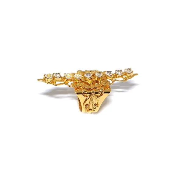 NIGHTFALL GOLD CRYSTAL FILIGREE RING