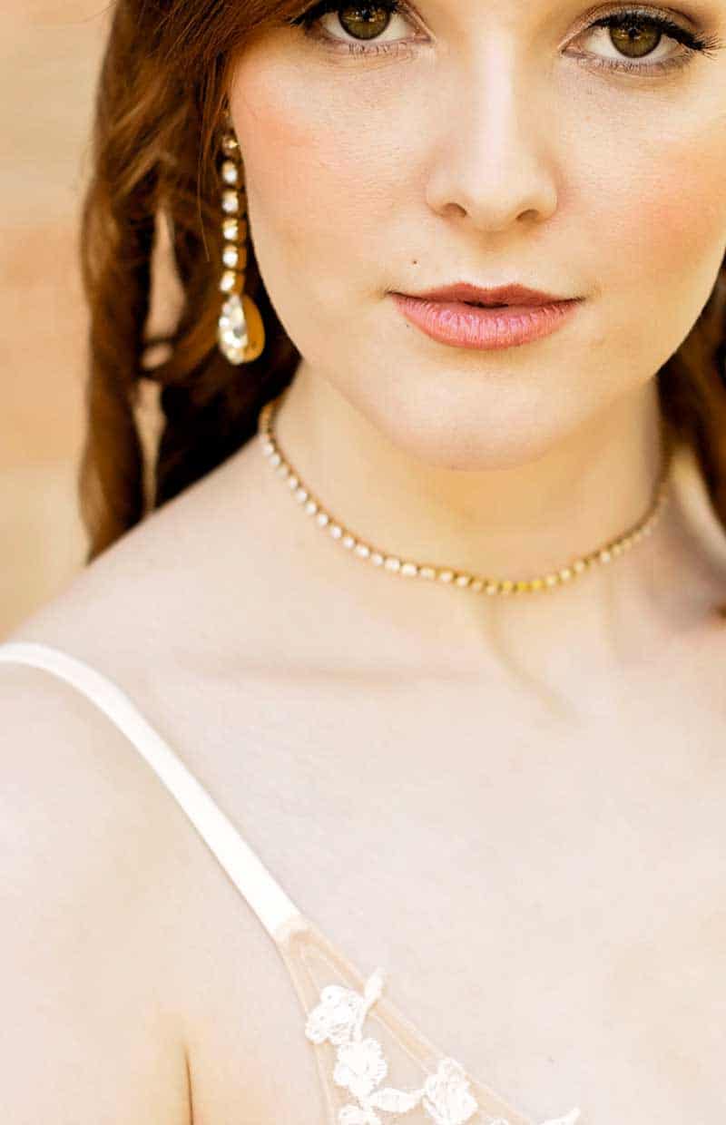 bridal necklace gold