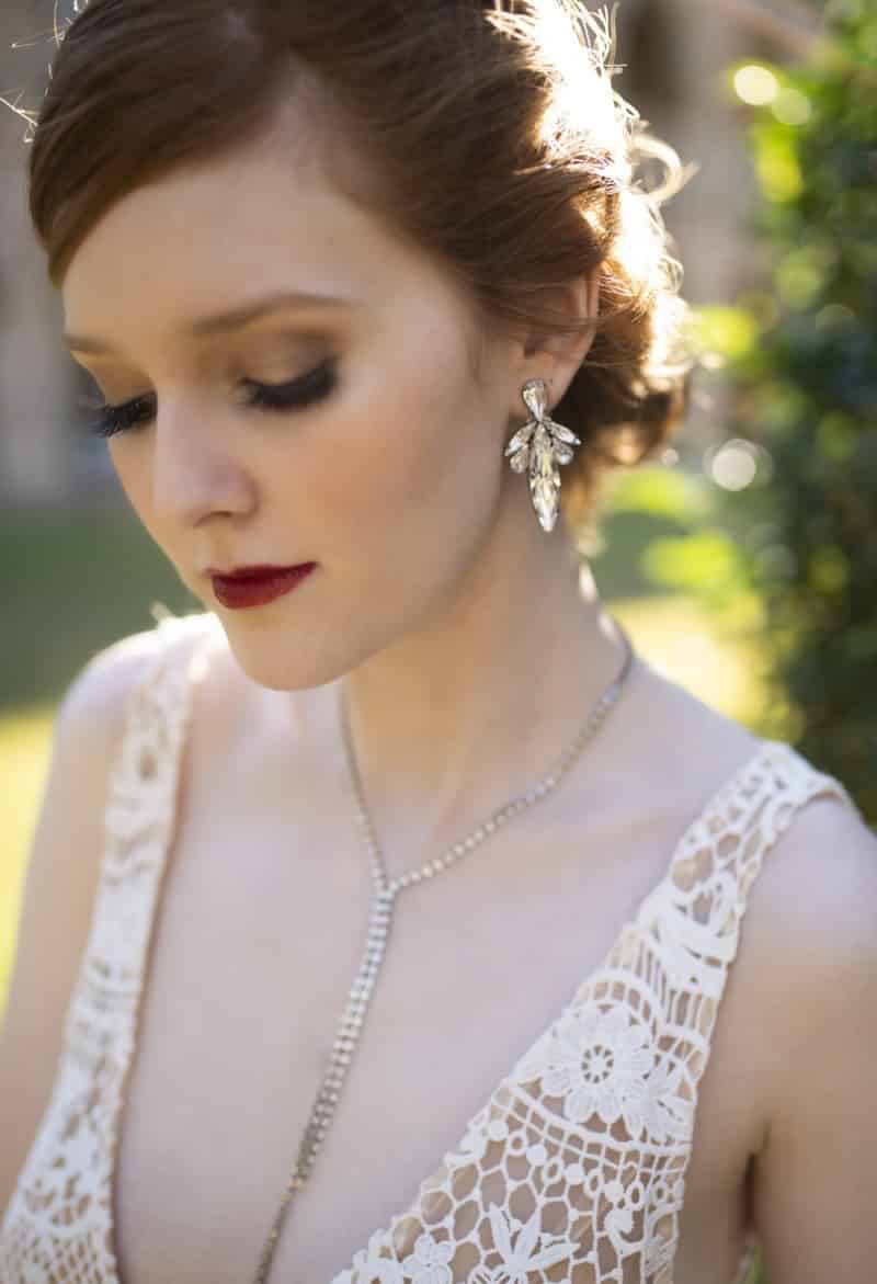 bridal necklace silver