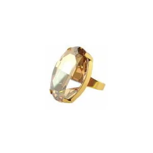 Lets Dance Gold Oval Ring Gold