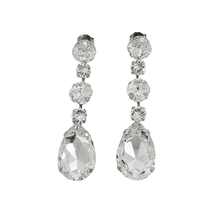 Astor Clear Chandelier Drop Earrings, 8cm long, Handmade in Australia, Redki Couture Jewellery