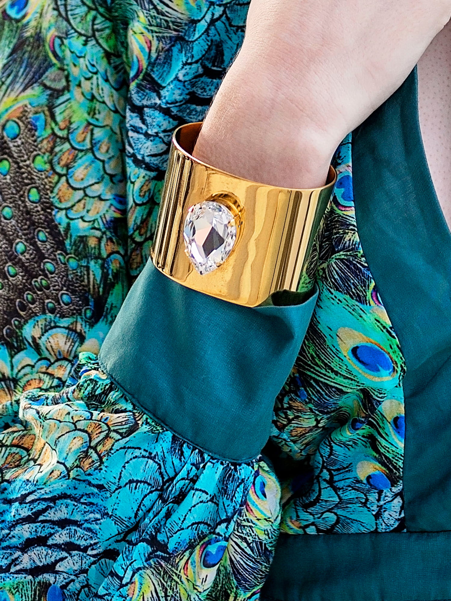 Jewellery 3 Stunning Gold Metal Cuff Bracelet extra large, handmade Redki Couture Jewellery