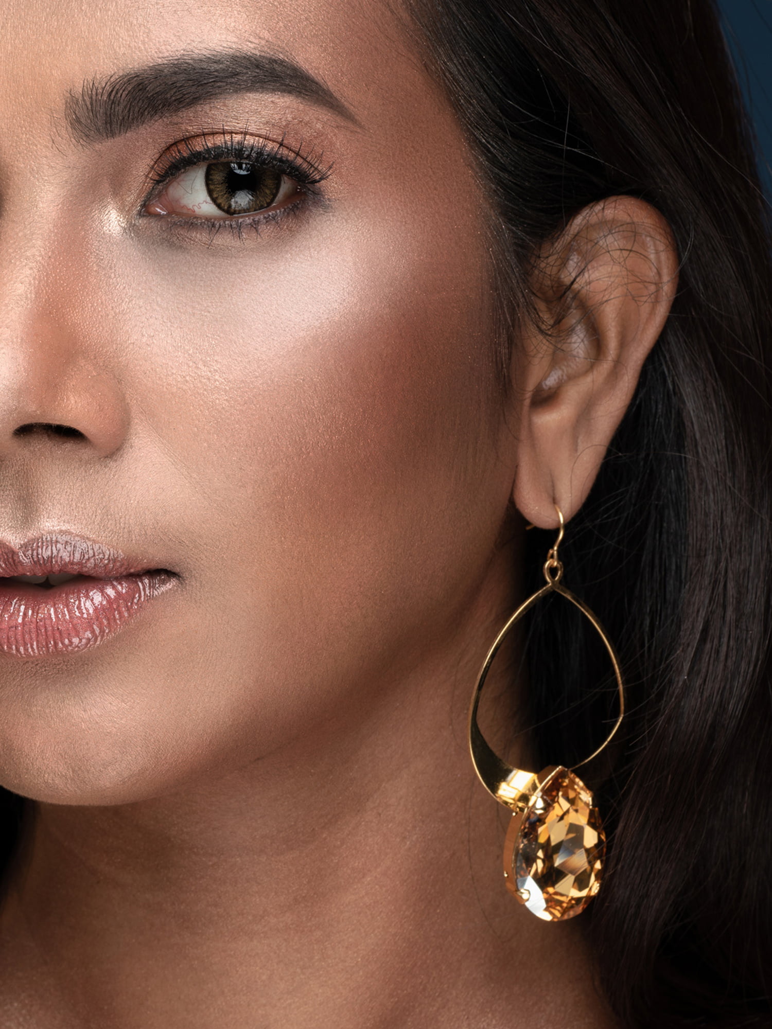 Jewellery 2 Astor Sahara Gold Chandelier Earrings, 8cm long earrings, Gold Metal, handmade by Redki Couture Jewellery