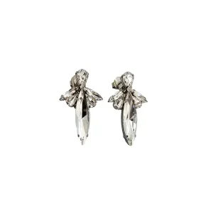 Parisian Clear Crystal Marquise Bridal Earrings, handmade by Redki Couture Jewellery